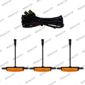 3PCS LED Lights Amber Yellow Lights DIY LED Lamp Raptor Modify Grille Lights Fit FORD F150 2021 2022 2023 Upgrades Raptor Grille