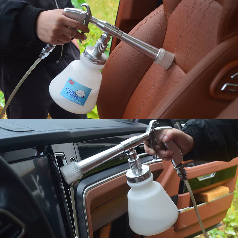 Car Cleaning Gun Pneumatic Air Compressor Foam Gun Car Wash Interior Deep Cleaning Gun for Car Detailing Tool