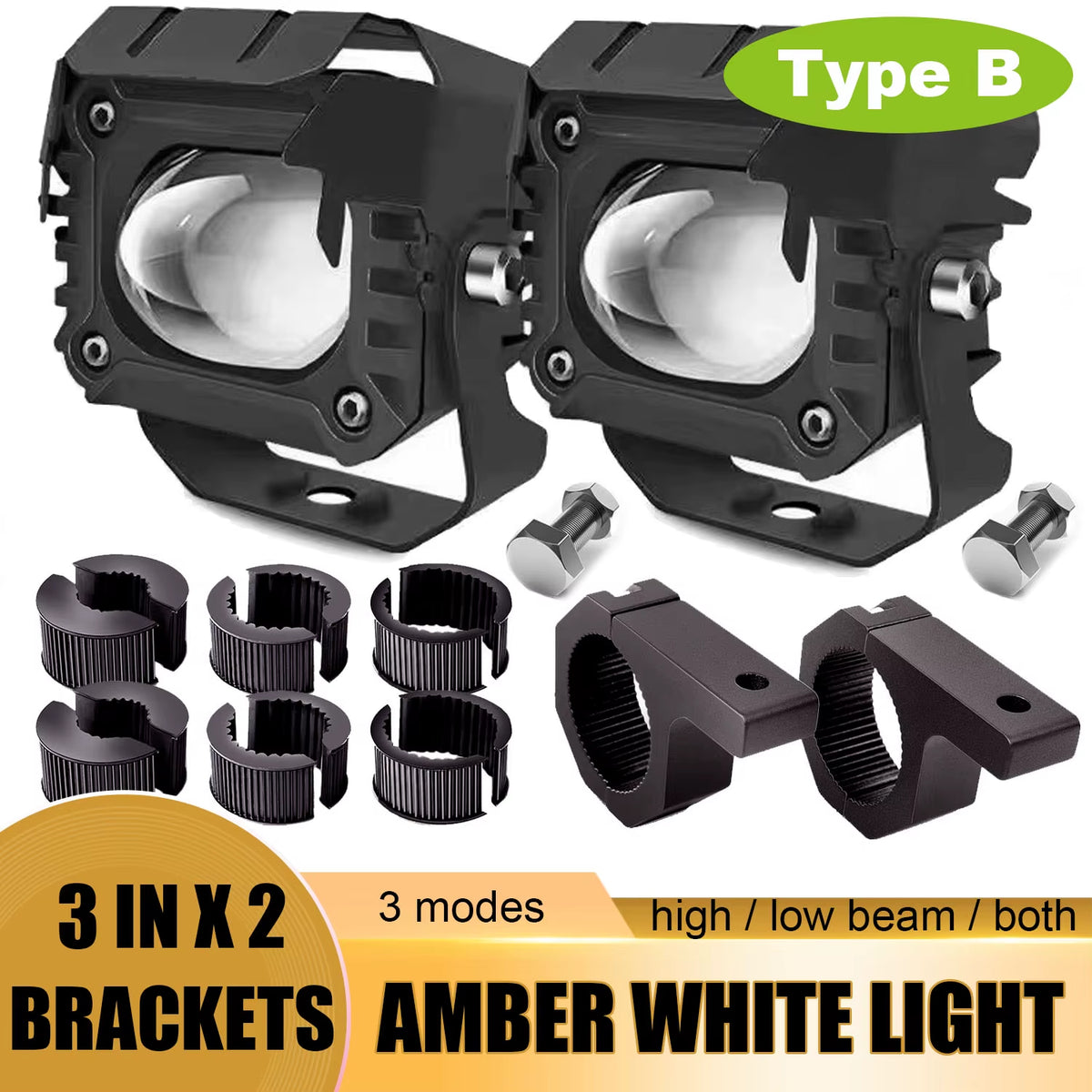 3 Inch LED Pods Light Spot Beam Waterproof Led Work Fog Driving Lights Bar for ATV UTV SUV off Road 4X4 Boat Truck Motorcycle