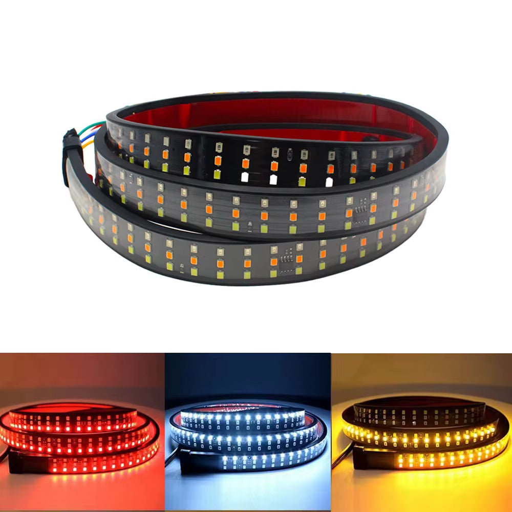 60 Inch Truck Tailgate Light 432 LED Tail Lamp Strip Reverse Backup Brake Warning Dynamic Turn Signal 3 Colors Car Accessories