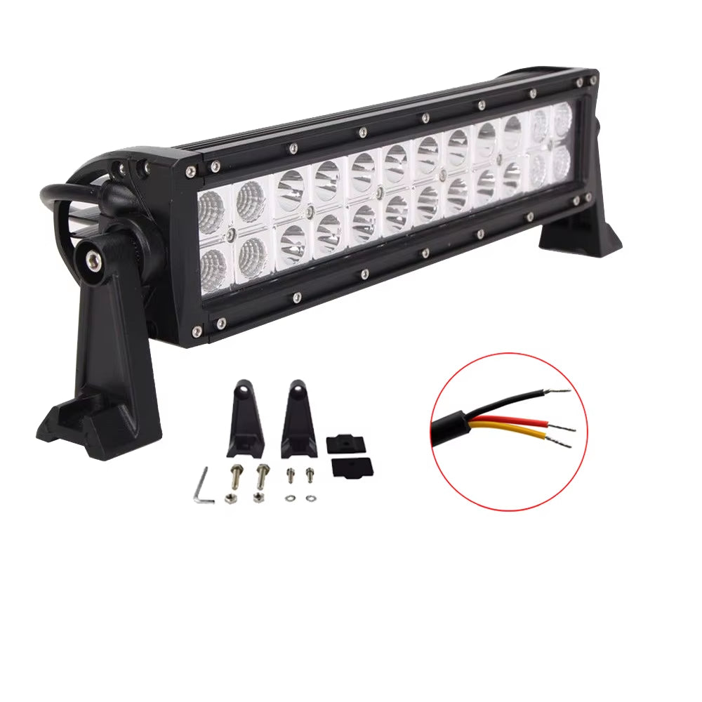 Led Light Bar Amber White Dual Colors 14" 22" 32" 42" 50" 52" Inch Spot Flood Combo Off-Road Driving for Truck ATV SUV 4X4 Boat