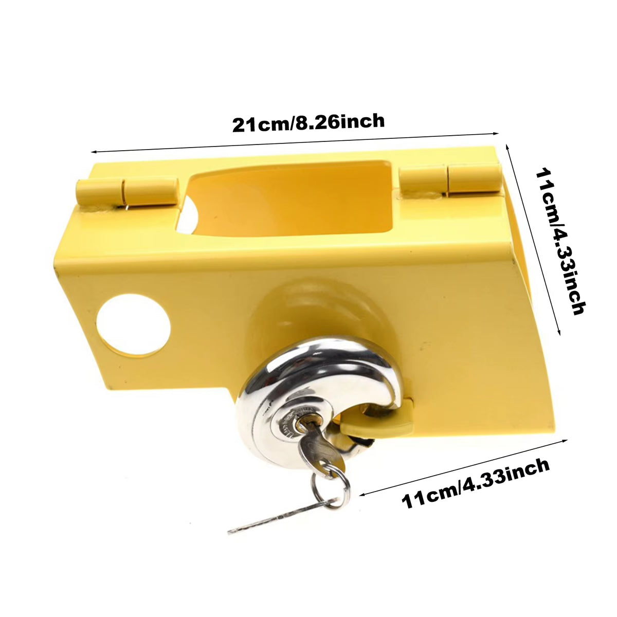 Trailer Tongue Lock Solid Trailer Hitch Pin Lock Generic Anti-Theft Device Secure Travel Trailer Hitch Lock Tongue Lock For