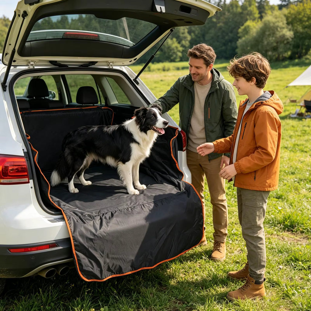 Car Trunk Mat Scratchproof Non-Slip Washable Car Trunk Protector for Truck Pickup Sedan RV Trailer ATV Tractor Automotive