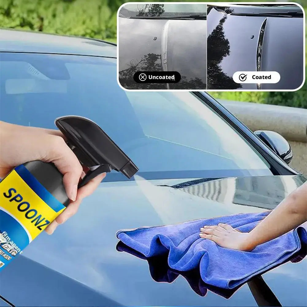 Ceramic coat spray in use