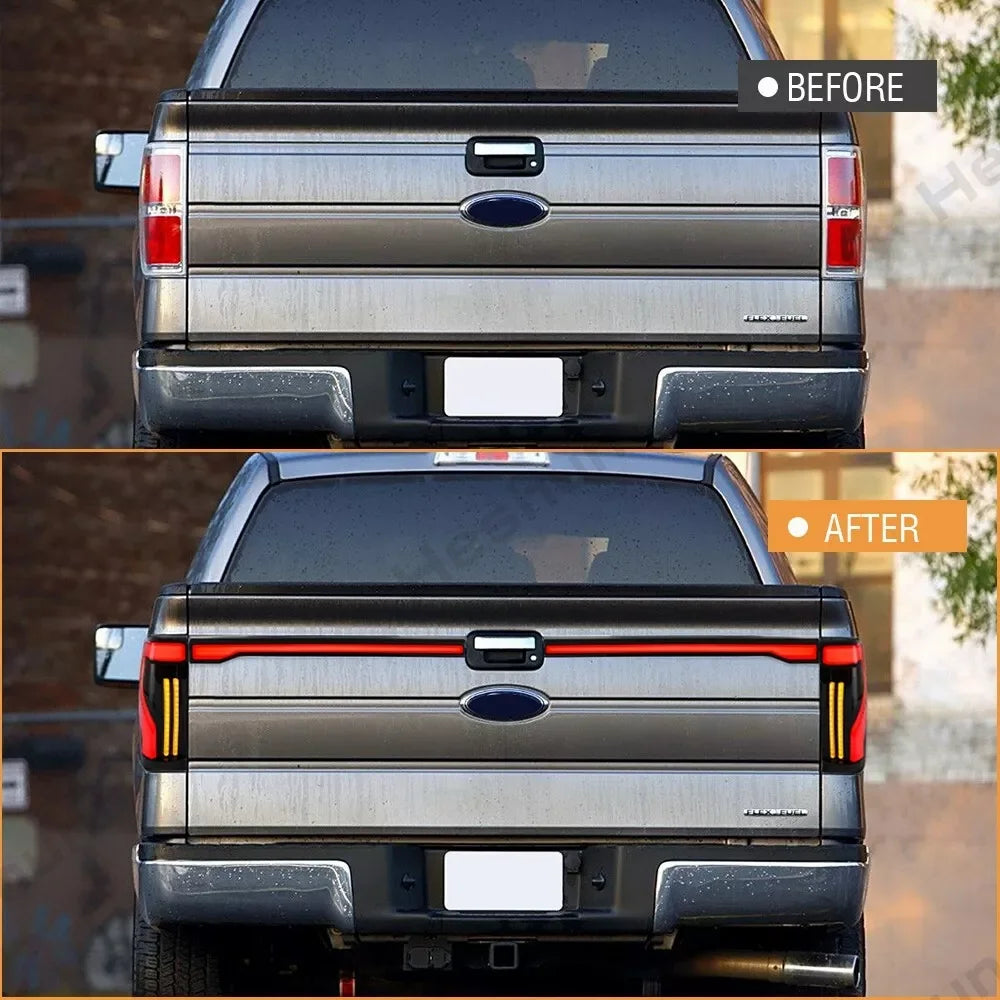 F-150 LED tail lights smoke lens