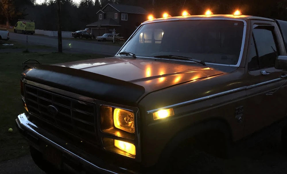 Smoked LED Cab Roof Clearance Lights