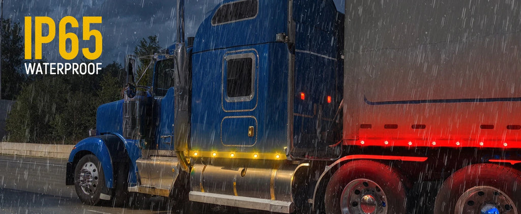 Side marker lights on trailer