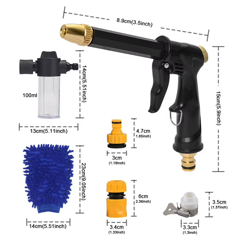 SEAMETAL High Pressure Washer Gun Foam Cannon Garden Sprinkler Sprayer Car Cleaning Tool Kit Auto-Detailing Car Wash Accessories