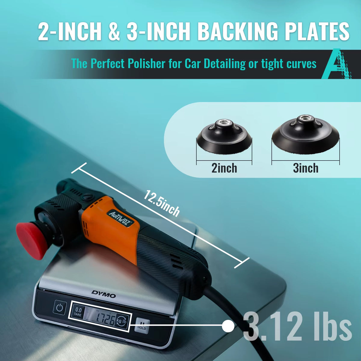650W Mini Car Buffer Polisher 50Mm/75Mm Dual Action Polishing Machine 12Mm Eccentric Scratch Removal Tools Waxing Set