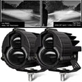 3" Inch LED Pods Light White Amber High Low Combo Beam Work Fog Driving Lights Bar for Car Motorcycle ATV SUV off Road 4X4 Truck
