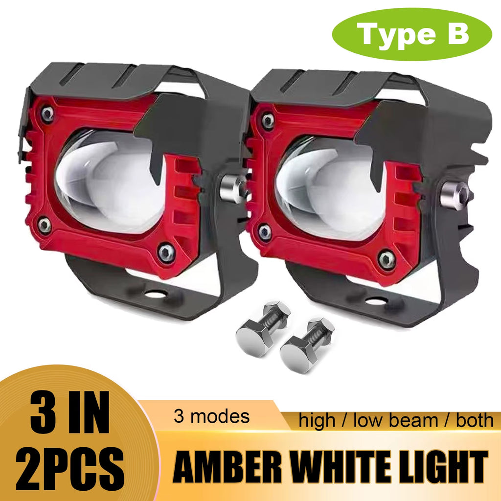 3 Inch LED Pods Light Spot Beam Waterproof Led Work Fog Driving Lights Bar for ATV UTV SUV off Road 4X4 Boat Truck Motorcycle