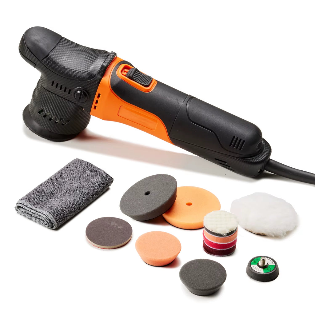 650W Mini Car Buffer Polisher 50Mm/75Mm Dual Action Polishing Machine 12Mm Eccentric Scratch Removal Tools Waxing Set