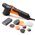 650W Mini Car Buffer Polisher 50Mm/75Mm Dual Action Polishing Machine 12Mm Eccentric Scratch Removal Tools Waxing Set