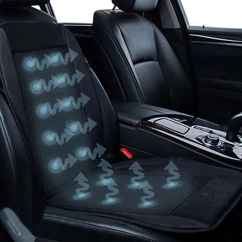 DC12V 24V Car Summer Cool Air Seat Cushion with Fan Fast Blowing Ventilation Car Seat Cooling Pat