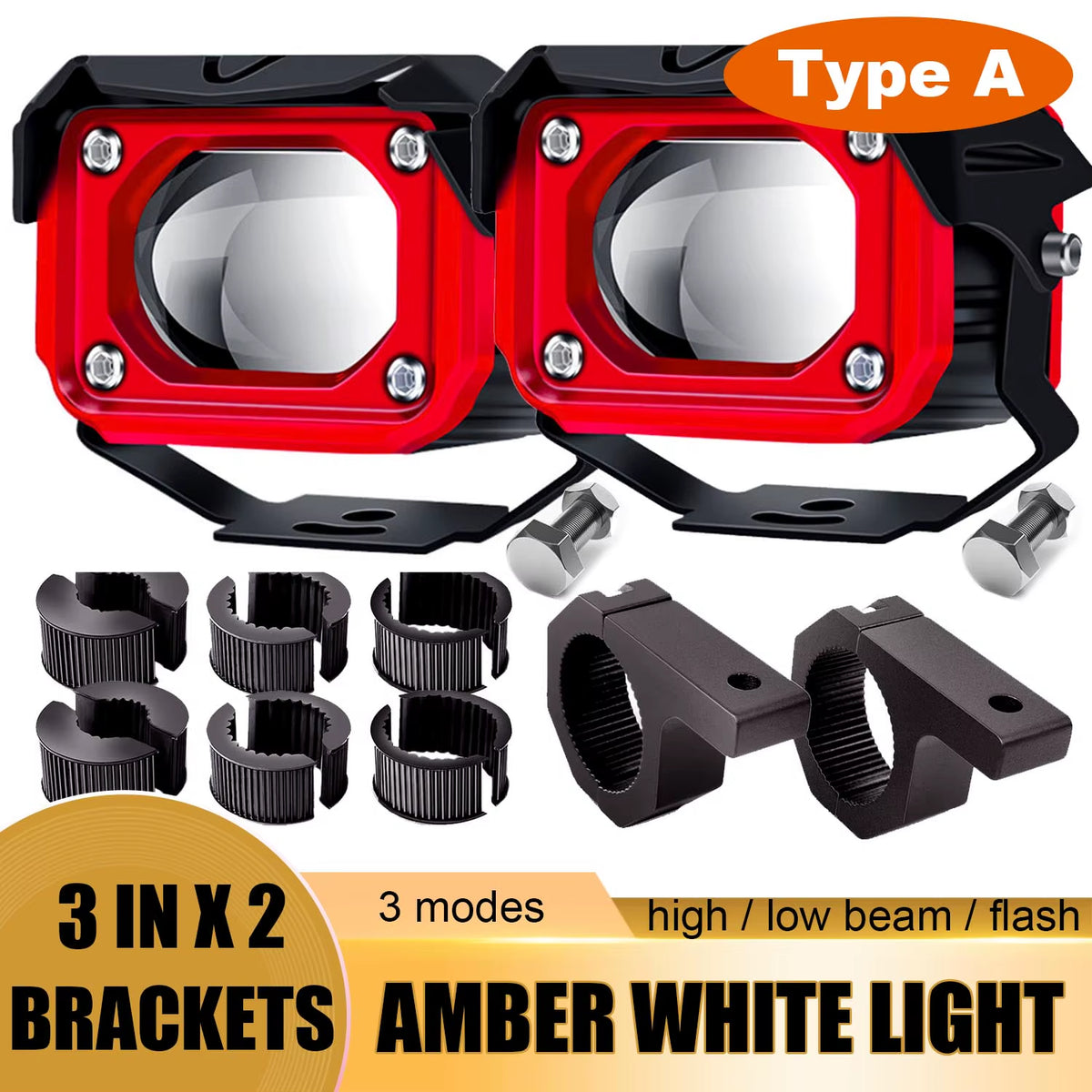 3 Inch LED Pods Light Spot Beam Waterproof Led Work Fog Driving Lights Bar for ATV UTV SUV off Road 4X4 Boat Truck Motorcycle