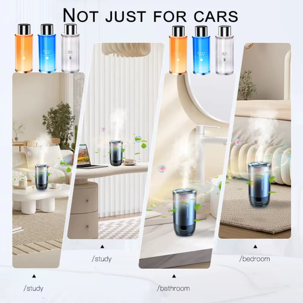 Car Perfume Diffuser Smart Car Air Diffusers Adjustable Concentration 50Ml Essential Oil Diffuser Rechargeable Car Fragrance