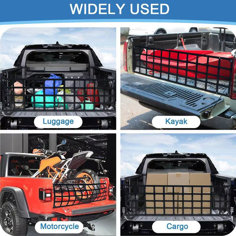 Pickup Truck Bed Tailgate Net UV Protection Net for Truck Cargo Tailgate Weatherproof Cargo Netting with Carabiner Hooks For