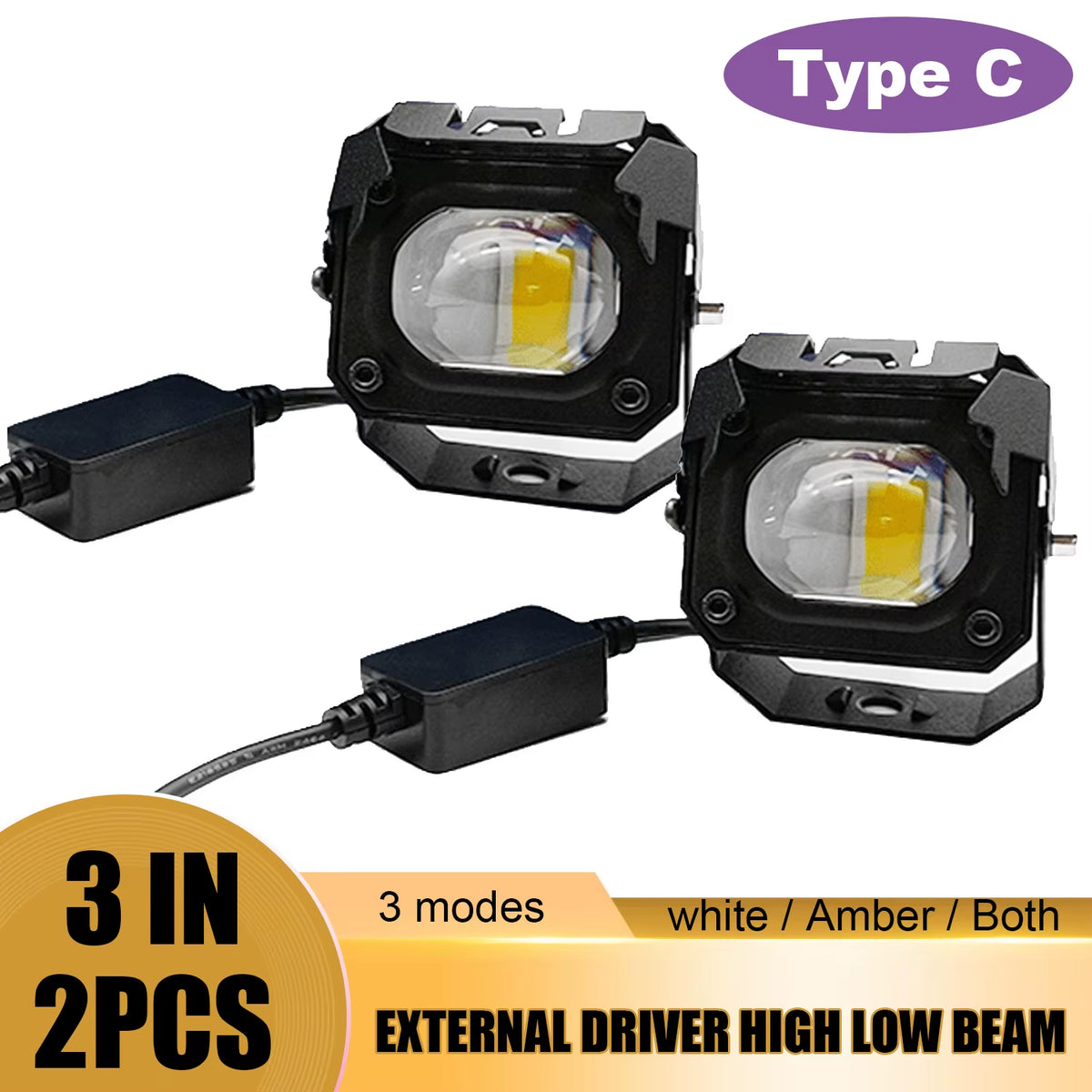 3 Inch LED Pods Light Spot Beam Waterproof Led Work Fog Driving Lights Bar for ATV UTV SUV off Road 4X4 Boat Truck Motorcycle