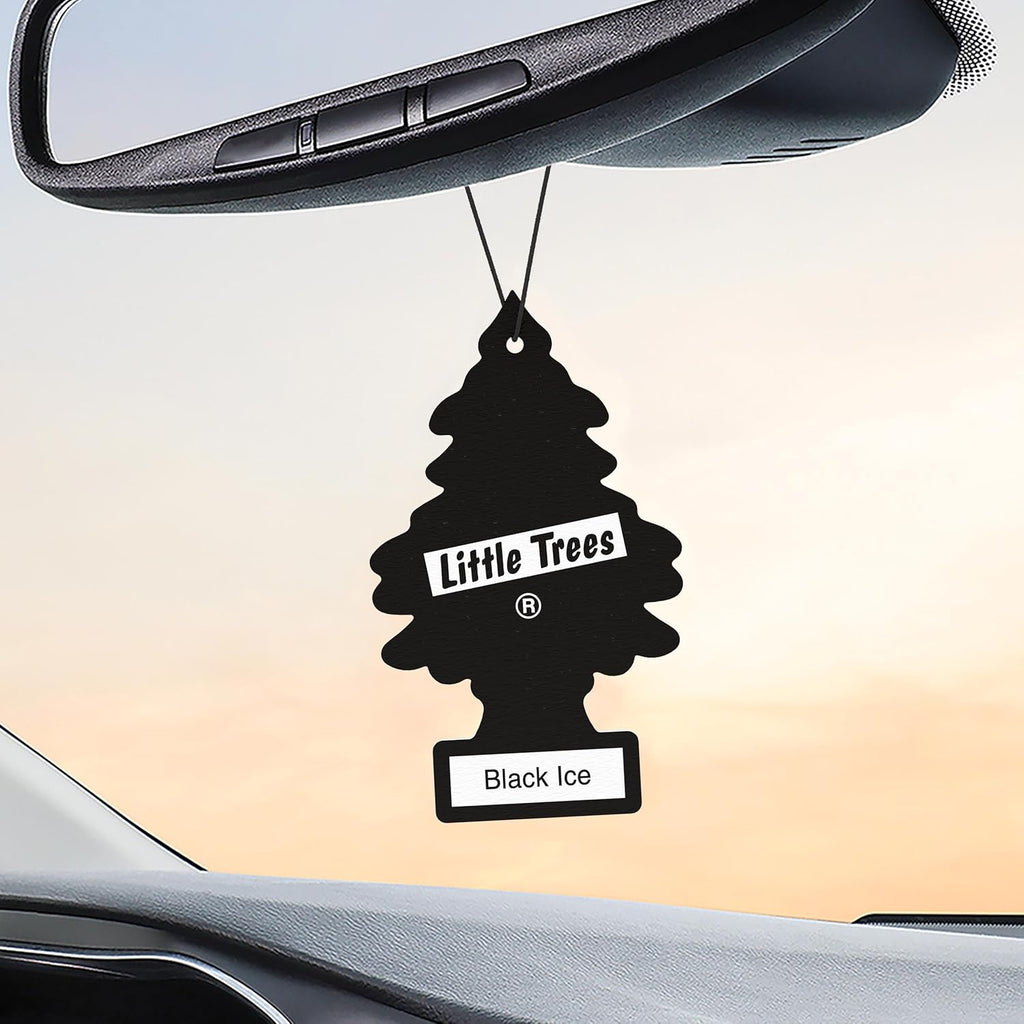 Car Air Freshener | Hanging Tree Provides Long Lasting Scent for Auto and Home | Black Ice, 24 Air Fresheners
