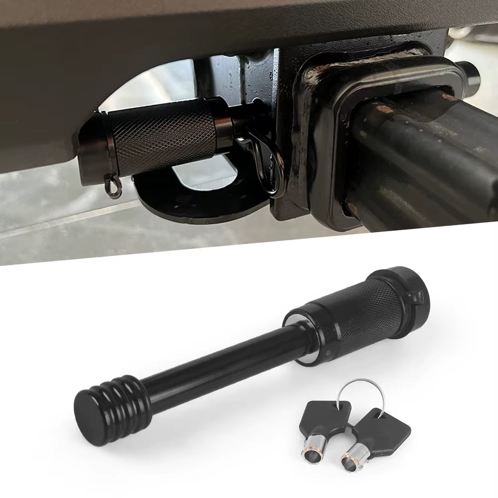 5/8 Inch Car Trailer Lock with Keys Steel Trailer Hitch Pin Lock Anti-Theft Waterproof for 2 Inch Receiver for RV Truck