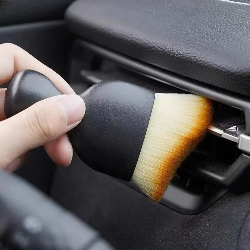 6PCS Car Detailing Brush Set Premium Fiber Multifunction Cleaning Brush for Cleaning Wheels Engine Interior Air Vents Wash Kit
