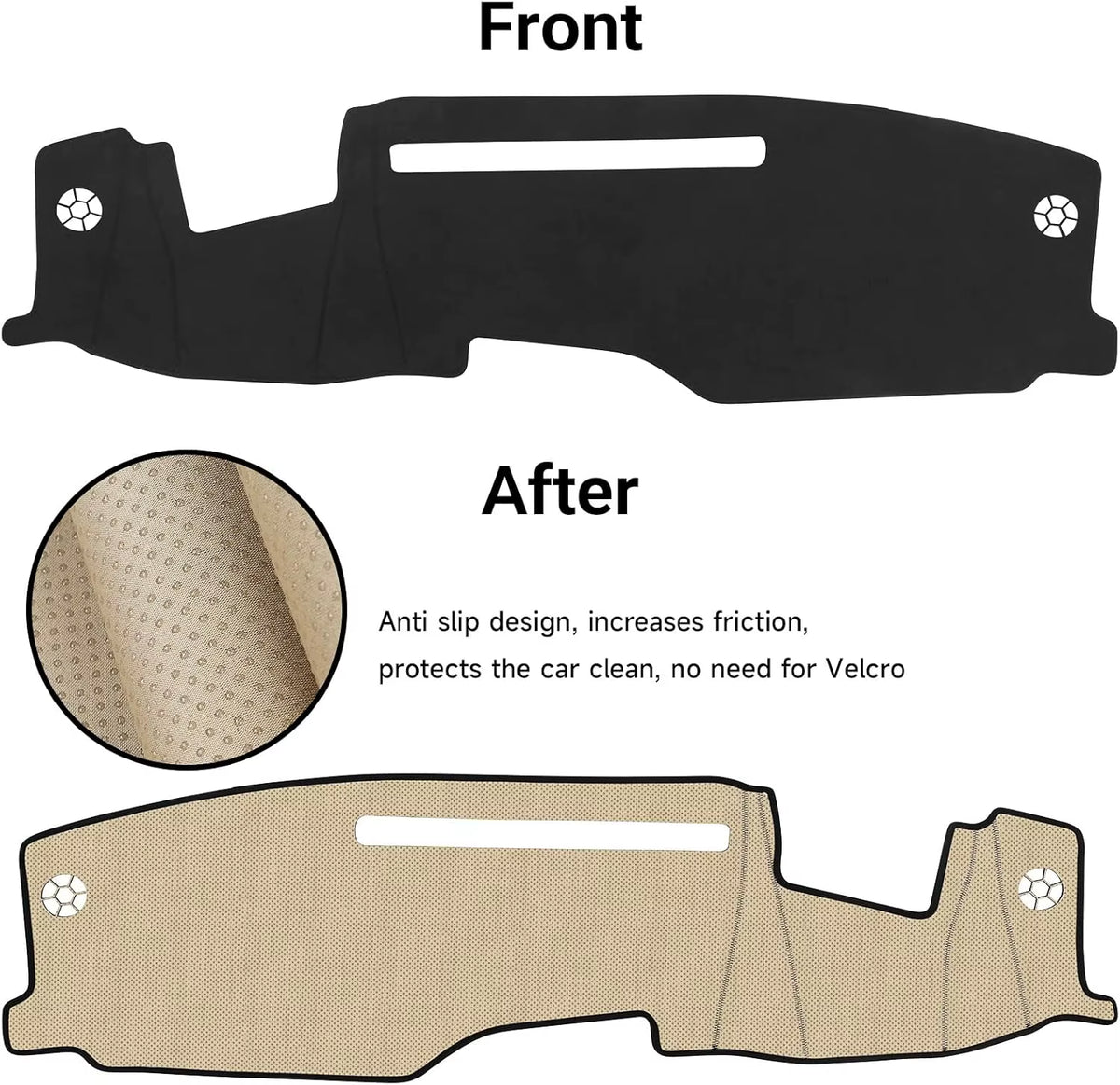 Dash Cover for 2022-2025 Chevy Silverado/Gmc Sierra 1500 Dash Cover Mat Accessories 2024 2025 Silverado/Sierra 2500HD 3500HD Non