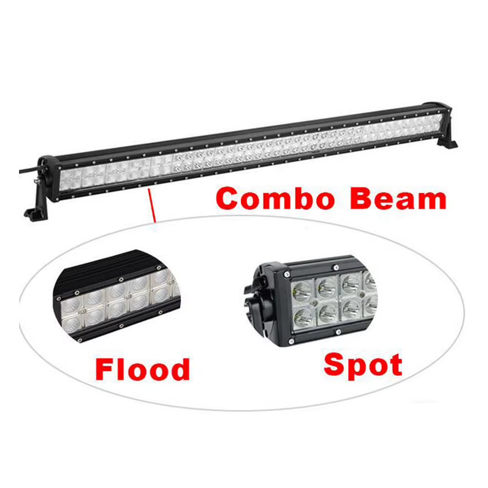 Led Light Bar Amber White Dual Colors 14" 22" 32" 42" 50" 52" Inch Spot Flood Combo Off-Road Driving for Truck ATV SUV 4X4 Boat