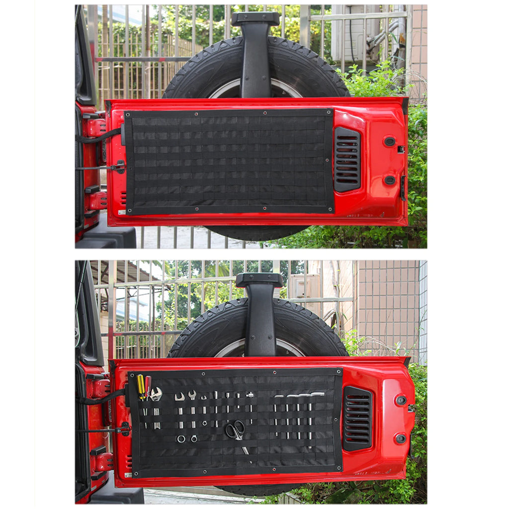 Tail Door Storage Bags Tool Kit Organizer Camping Mat for Jeep Wrangler Jk Jl 2007-2018+ Car Accessories