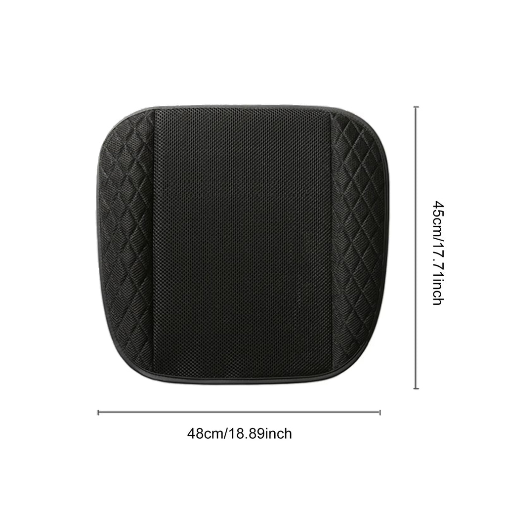 12V Cooling Car Seat Cushion Cover with Air Ventilated Fan Conditioned Cooler Pad with 5 Built-In Fan USB Port-Powered Fan Seat
