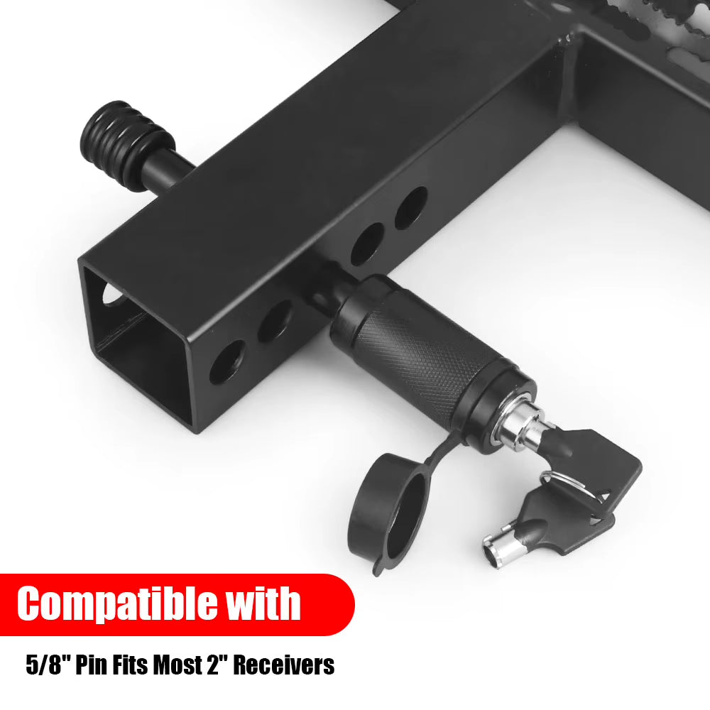 5/8 Inch Car Trailer Lock with Keys Steel Trailer Hitch Pin Lock Anti-Theft Waterproof for 2 Inch Receiver for RV Truck
