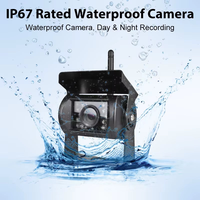 Wireless Wifi Car Backup Camera HD Night Vision Waterproof Reverse Camera for Ios Android Truck RV Trailer