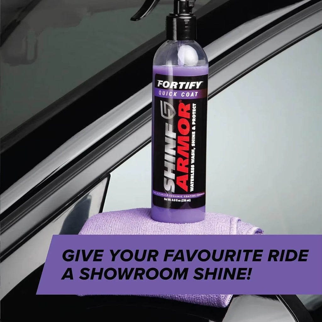SHINE Ceramic Coating Fortify Quick Coat Car Wax Polish Spray Waterless Wash Wax Hydrophobic Top Coat Polish Polymer Paint