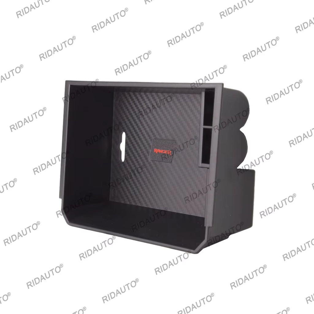 Center Console Tray Armrest Storage Box Holder with Tray for NEXT GEN FORD RANGER 2023 2024 RAPTOR WILDTRAK X SPORT XLT XLS XL