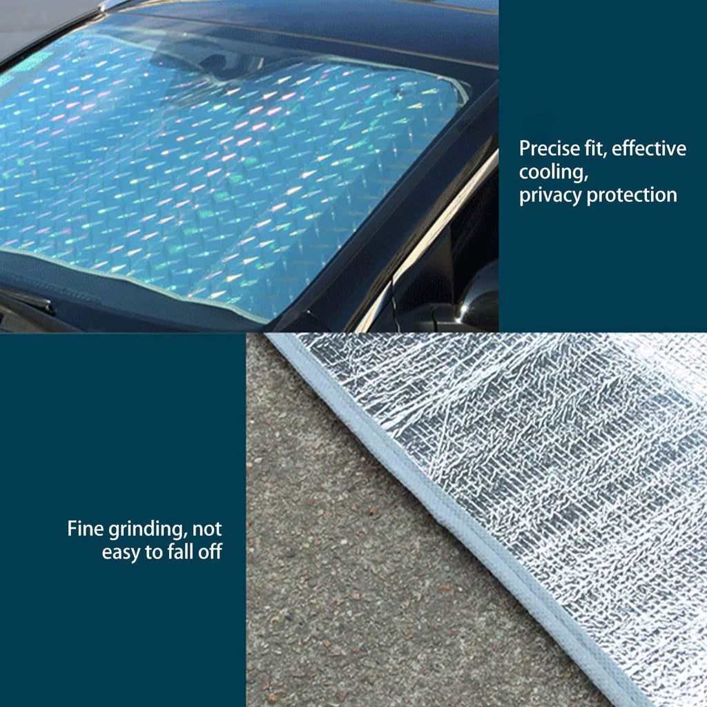 Car Windshield Sunshade Auto Sun Visor Heat Protection UV Protection Foldable Automotive Shield for Trucks Sedans Rvs Vehicles