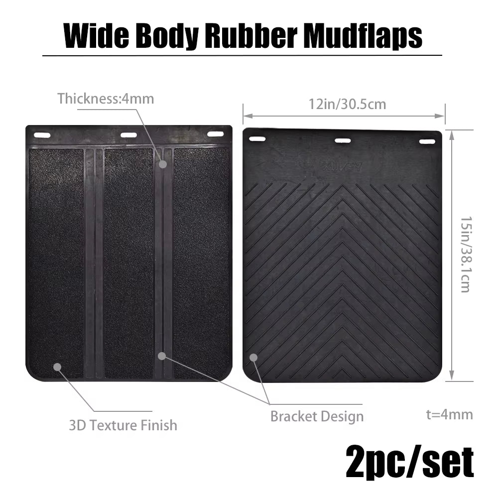 Mudflaps Mud Flaps Splash Guards Mudguards 4X4 4WD Truck UTE OFF-ROAD Rubber for Toyota Honda Jeep Mitsubishi Suzuki Isuzu Ford