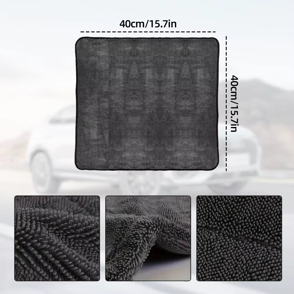 Micro Fiber Pile Auto Care Microfibre Detailing Microfiber Car Wash Cleaning Cloth Twisted Large Twist Loop Drying Towel for Car