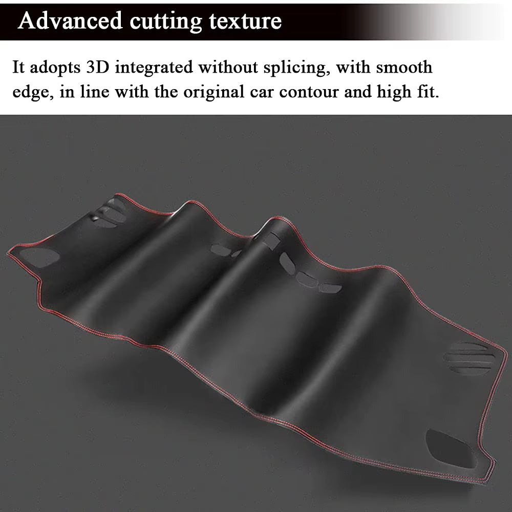 PU Leather Dashmat Dashboard Cover Pad Dash Mat Car Accessories for Dodge RAM Trucks 1500 2500 3500 Pick up DT 2019 - 2025 2024