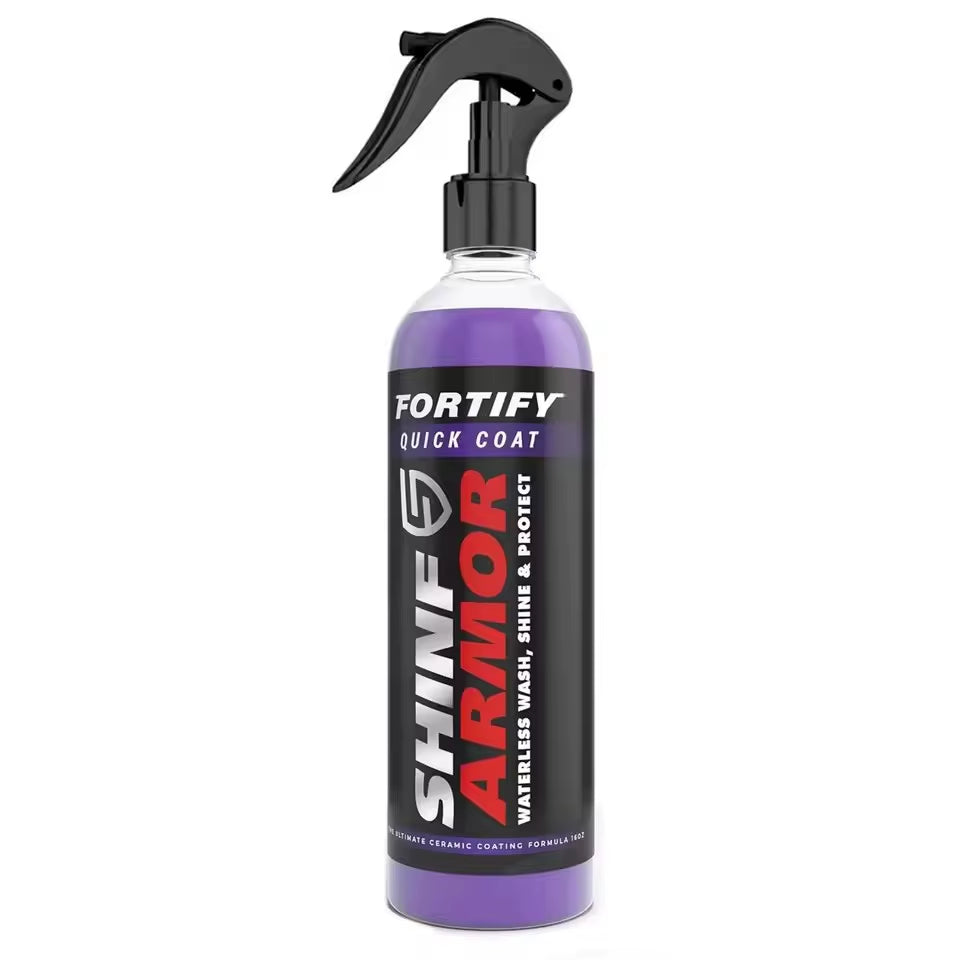 SHINE Ceramic Coating Fortify Quick Coat Car Wax Polish Spray Waterless Wash Wax Hydrophobic Top Coat Polish Polymer Paint