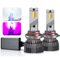 2Pcs H11 LED Bicolor Headlight Bulb H4 H1 H7 HB2 H3 H8 H9 9006/HB4 9005/HB3 Car Fog Light White Pink Auto Lamp