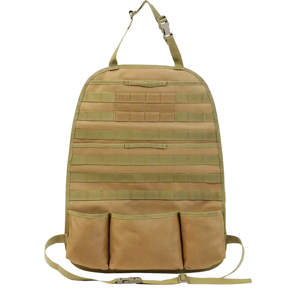 Car Seat Back Organizer Universal Molle Seat Back Organizer Tactical Molle Vehicle Panel Car Seat Cover Protector Storage Pouch