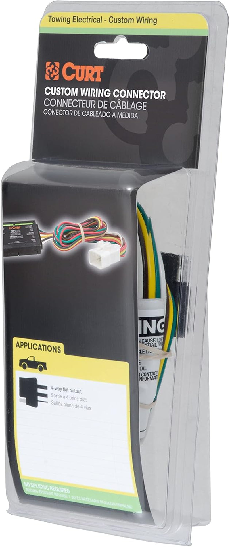 55301 Vehicle-Side Custom 4-Pin Trailer Wiring Harness for Select Ford F-250 Crew Cab, Ford F-Series
