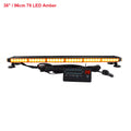 37" 43" 49" Amber White Emergency Warning LED Strobe Light Bar Roof Law Enforcement Flashing Lamp for Tow Truck 26 Modes