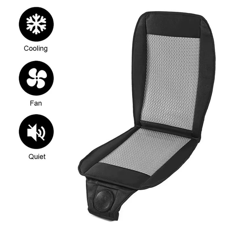 DC12V 24V Car Summer Cool Air Seat Cushion with Fan Fast Blowing Ventilation Car Seat Cooling Pat