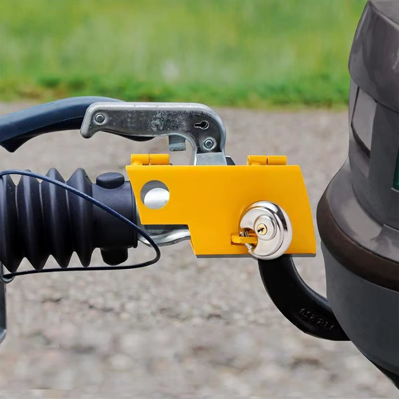 Trailer Tongue Lock Solid Trailer Hitch Pin Lock Generic Anti-Theft Device Secure Travel Trailer Hitch Lock Tongue Lock For