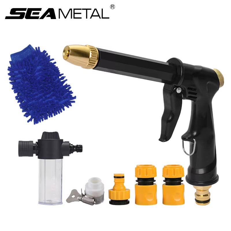 SEAMETAL High Pressure Washer Gun Foam Cannon Garden Sprinkler Sprayer Car Cleaning Tool Kit Auto-Detailing Car Wash Accessories