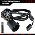 7 Pin to 4 Pin Trailer Wiring Harness Standard 7 Way Plug Socket for Tailgate Light Bar Adapter 41 Inches Wire Factory Tow